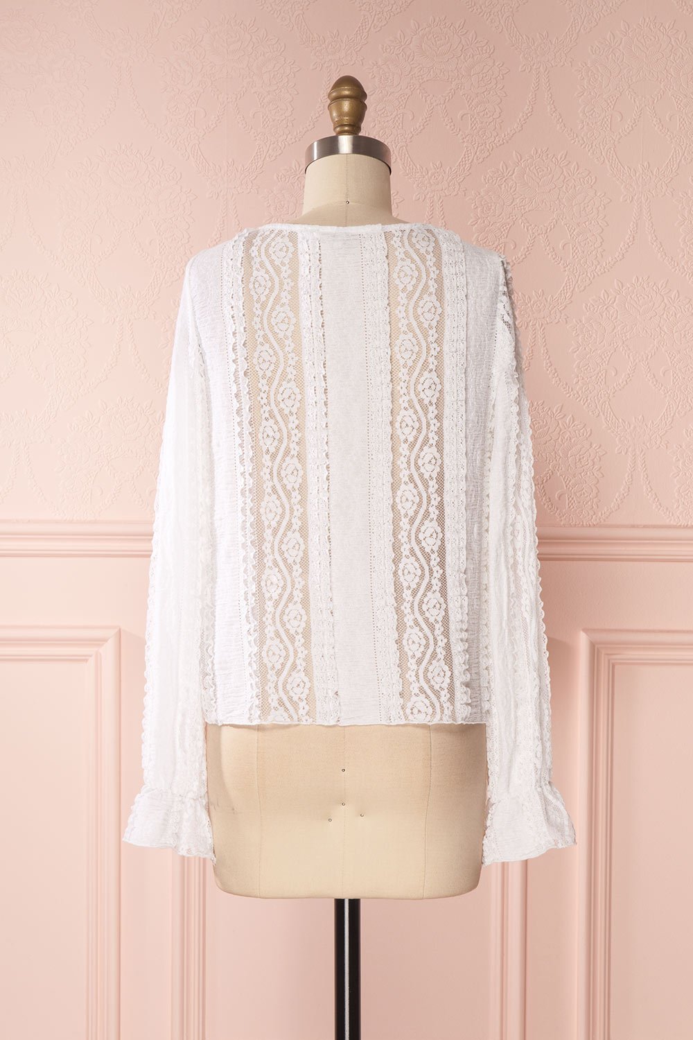 Inka Nuage White Transparent Lace Top | Boutique 1861 6