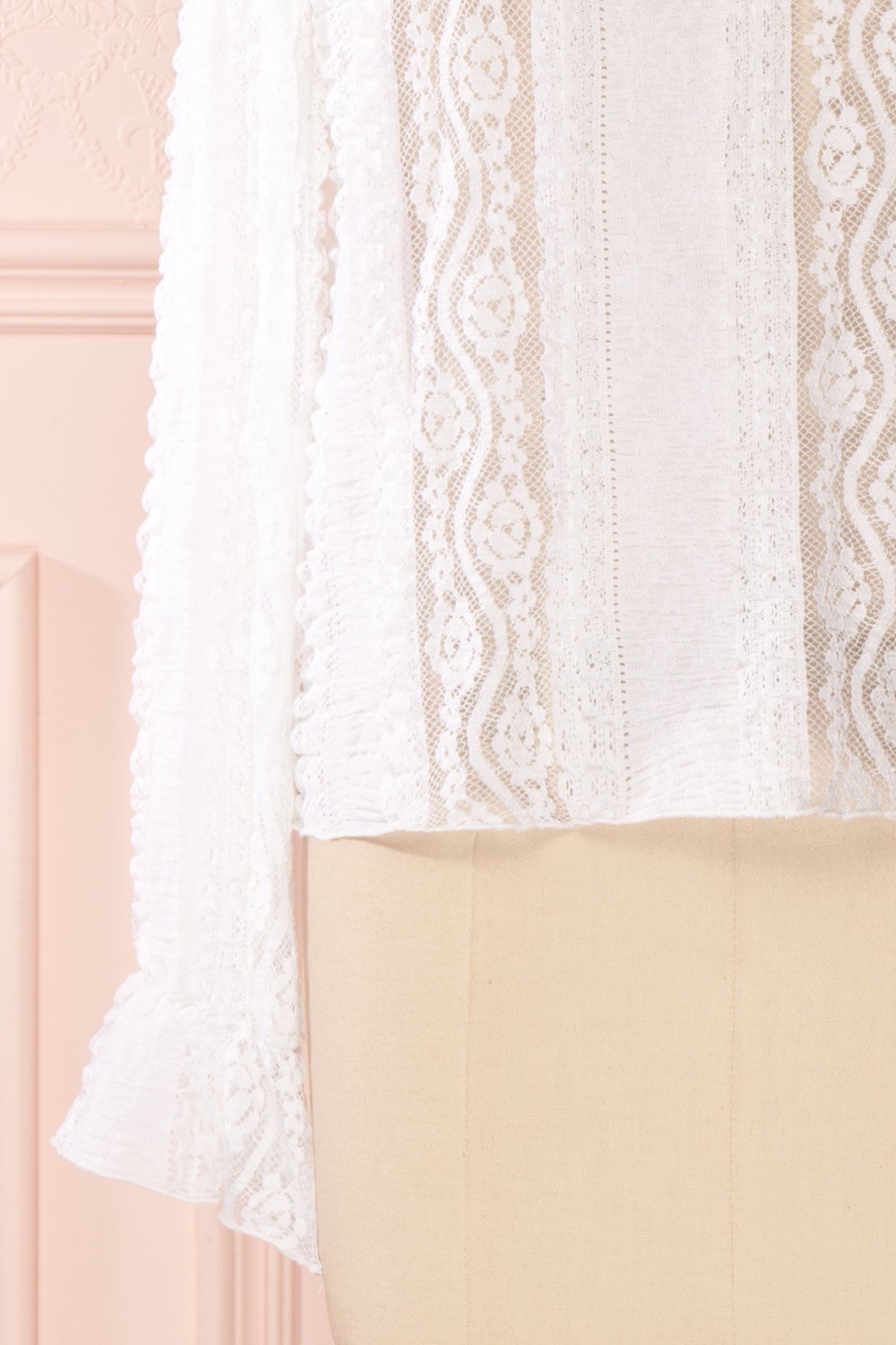 Inka Nuage White Transparent Lace Top | Boutique 1861 2