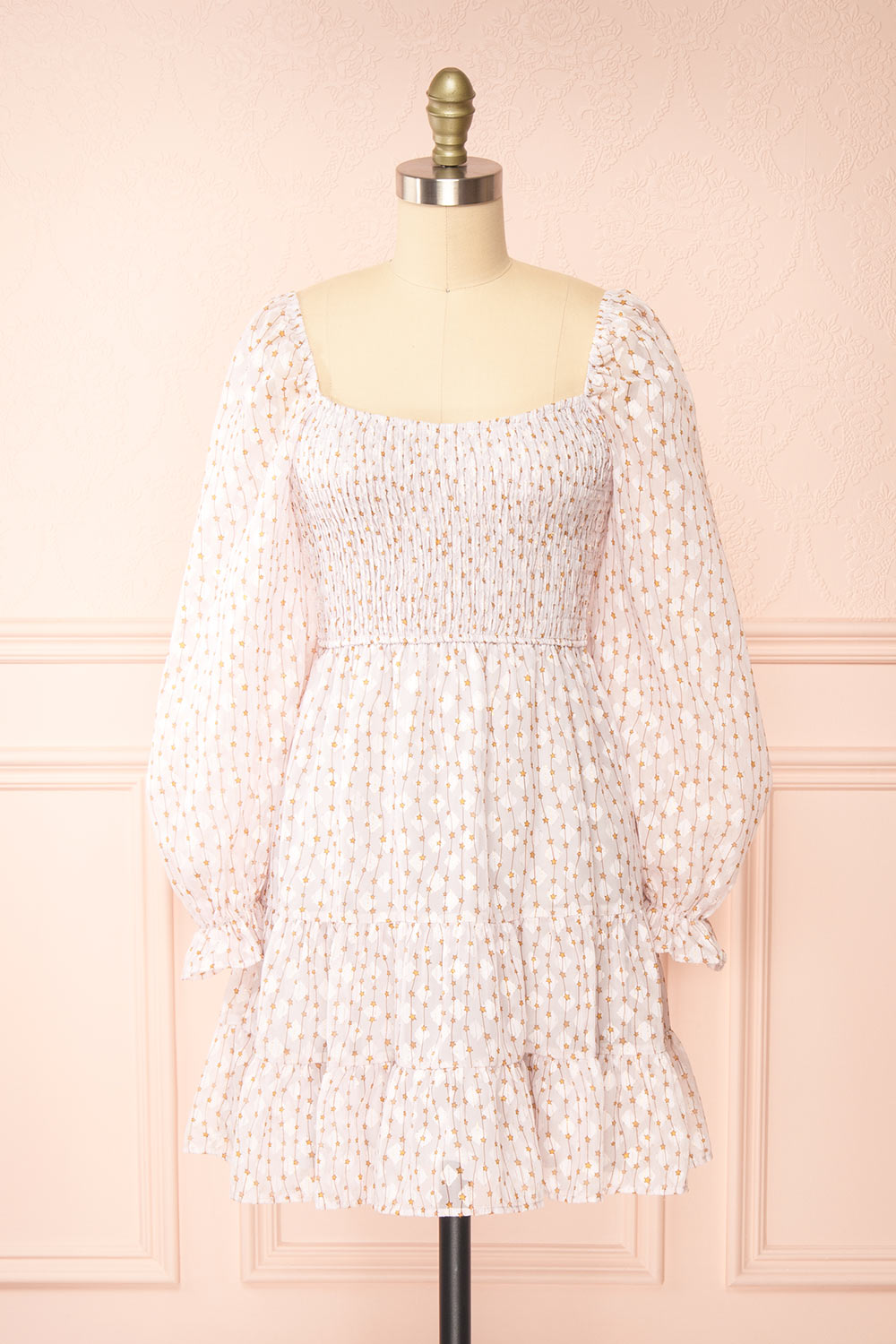 Jean Short Star Patterned Dress | Boutique 1861 front view