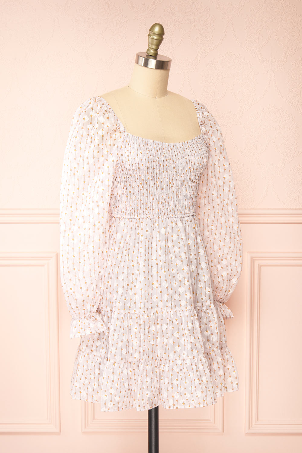 Jean Short Star Patterned Dress | Boutique 1861 side view