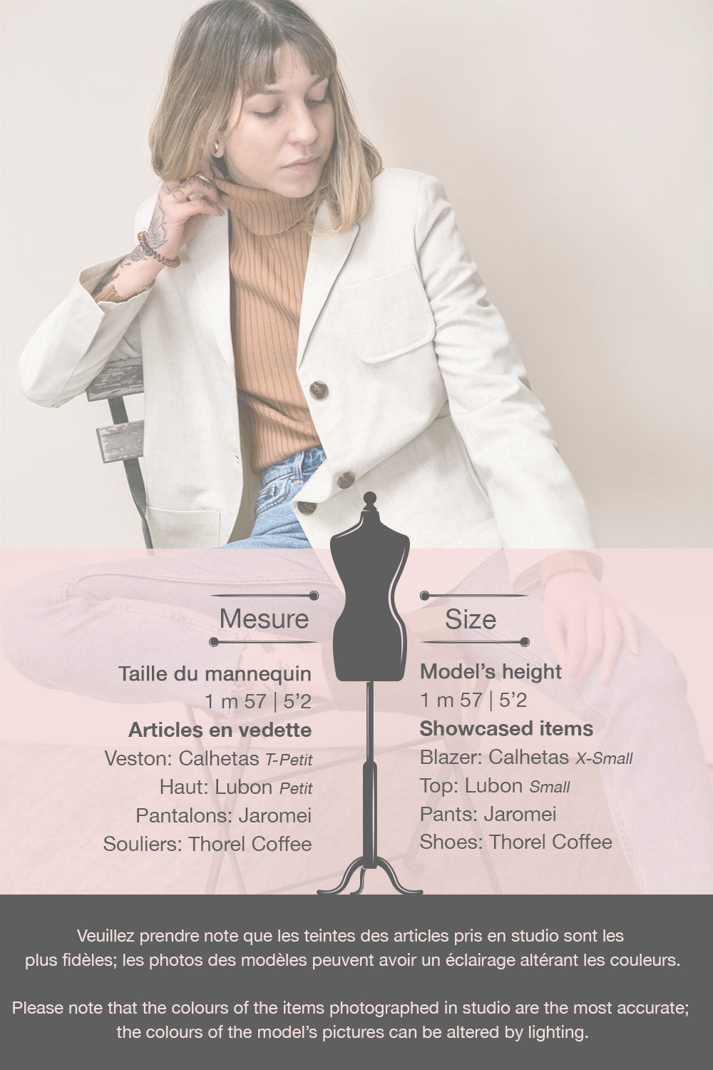 Calhetas Loose Beige Blazer Jacket | La Petite Garçonne 11