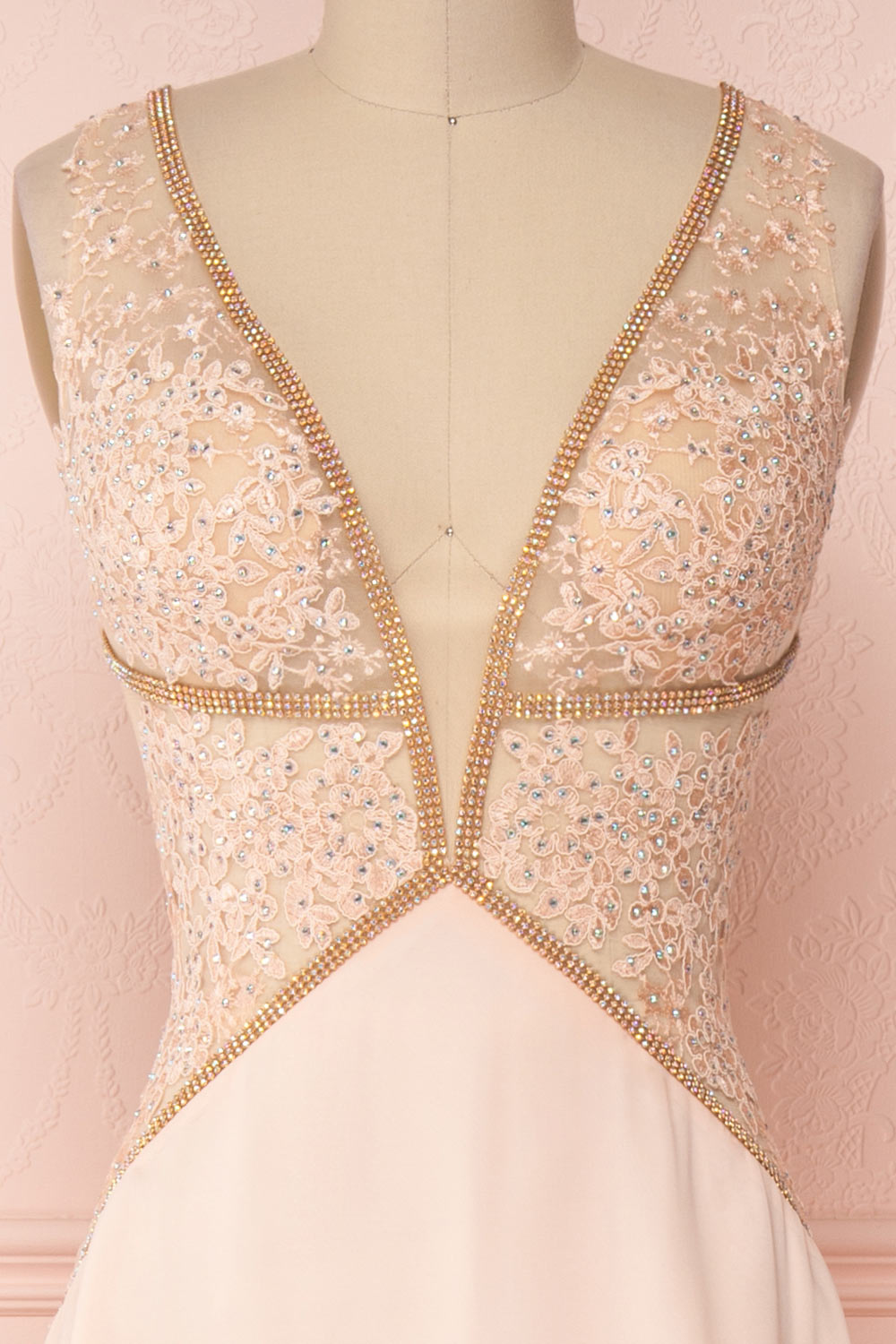 Jonhgan Blush | Pink Embroidered Dress