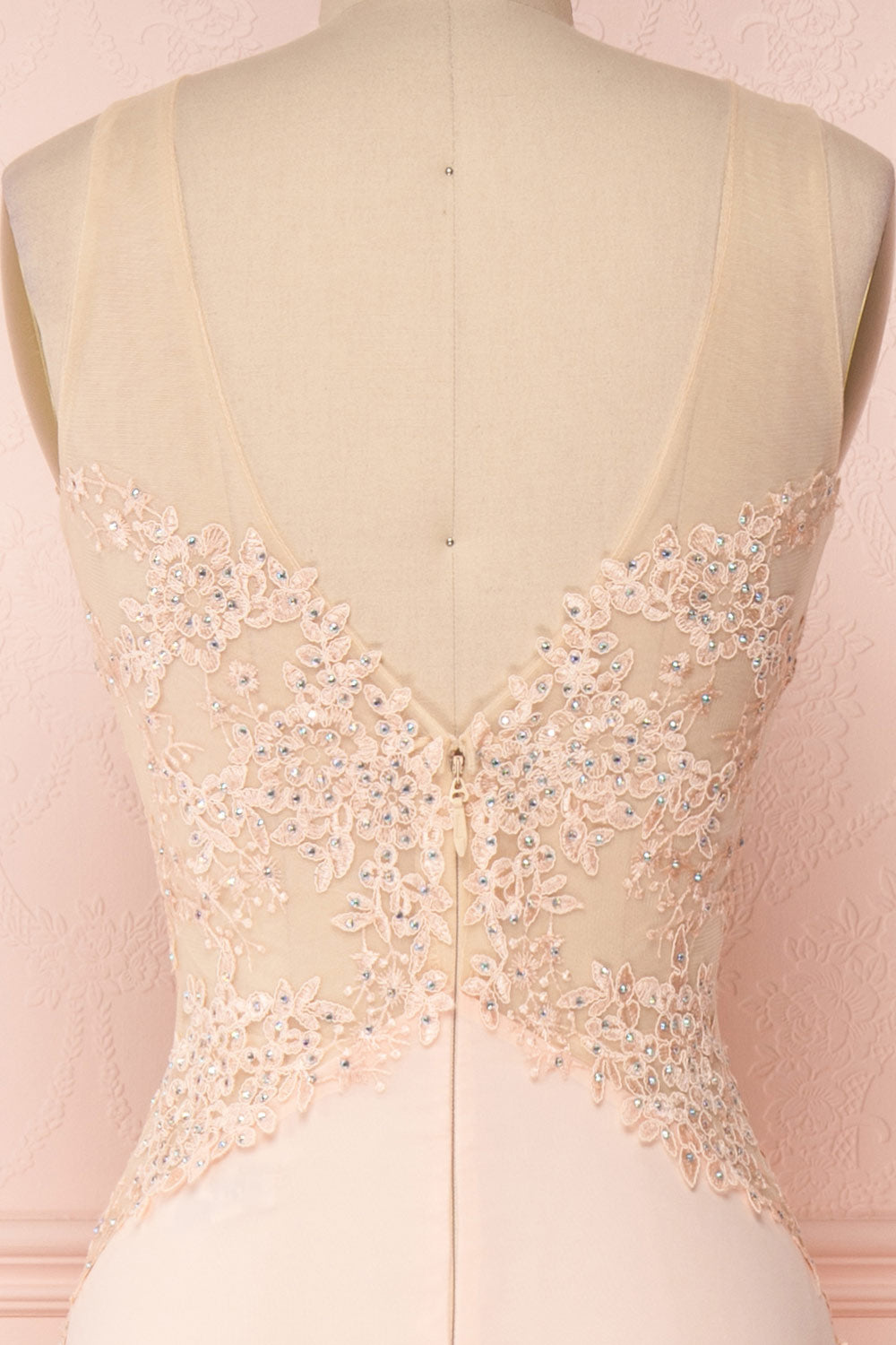 Jonhgan Blush | Pink Embroidered Dress