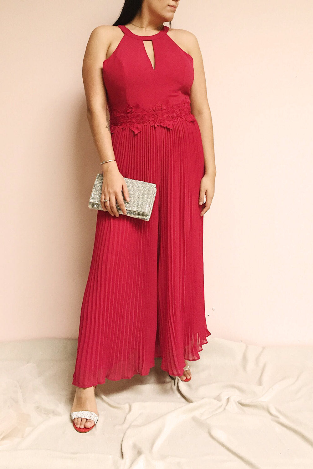 Liurada High Neck Jumpsuit | Combinaison | Boutique 1861 on model