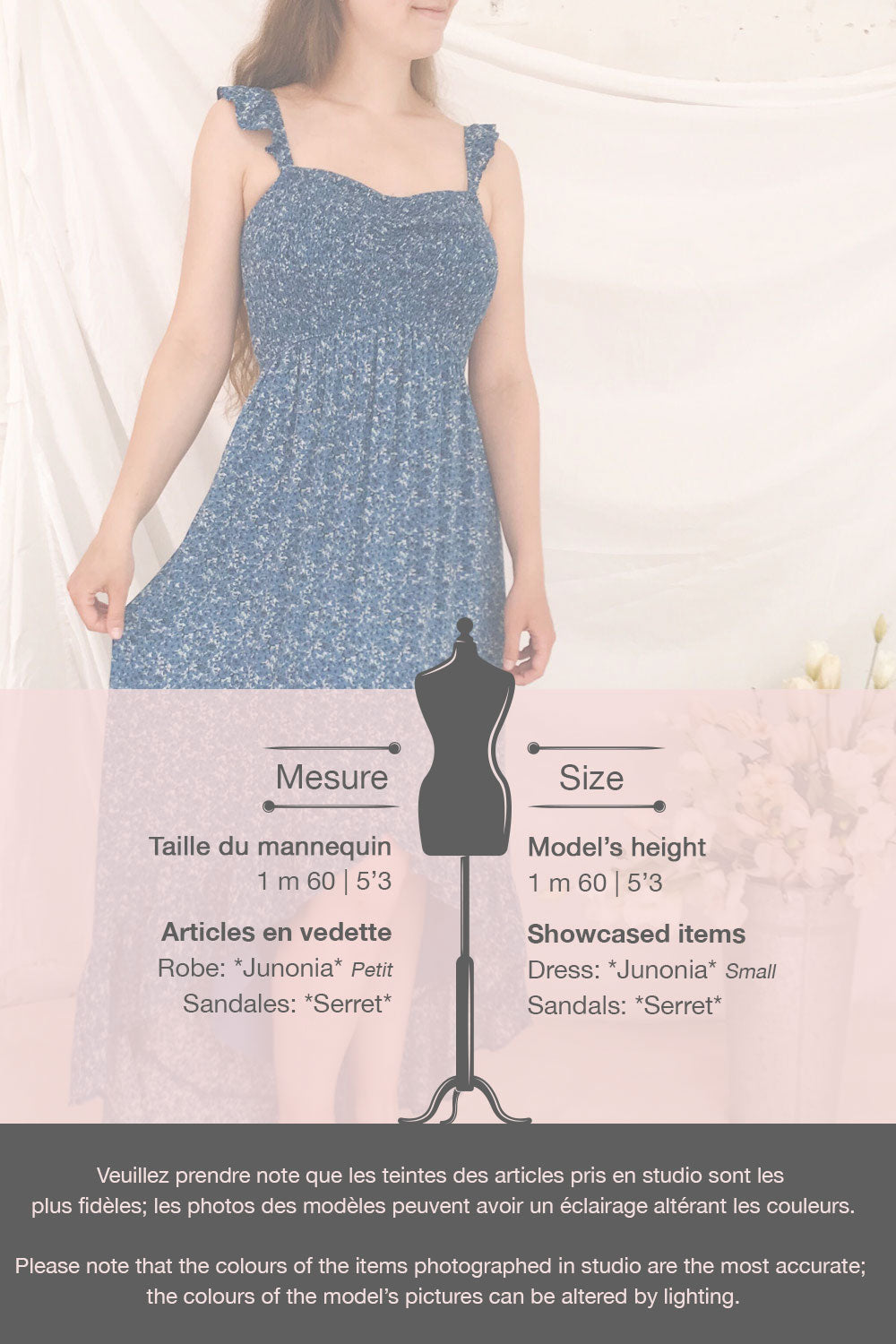 Junonia Blue Floral High-Low Dress w/ Frills | Boutique 1861 template