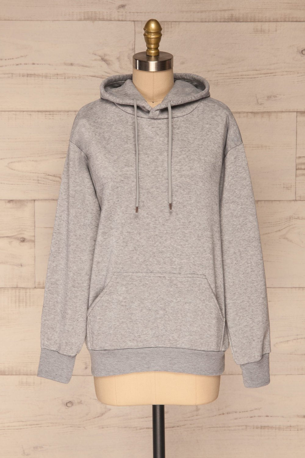 Juxue Fog Grey Oversized Hoodie | La petite garçonne