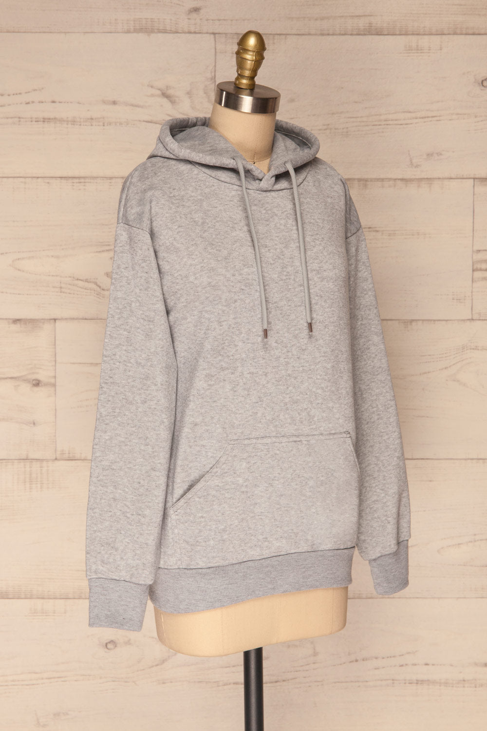Juxue Fog Grey Hoodie | La petite garçonne side view
