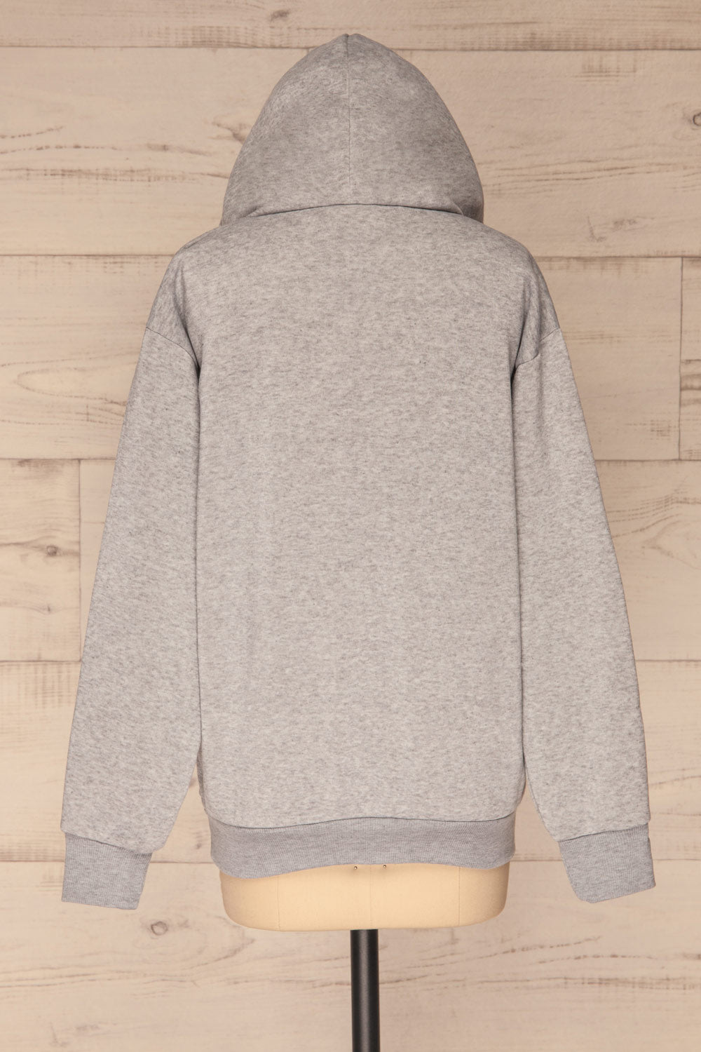 Juxue Fog Grey Hoodie | La petite garçonne back view hood