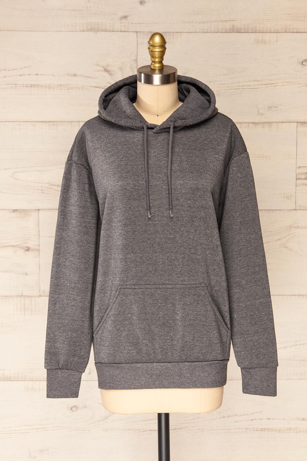 Juxue Rock Grey Oversized Hoodie | La petite garçonne