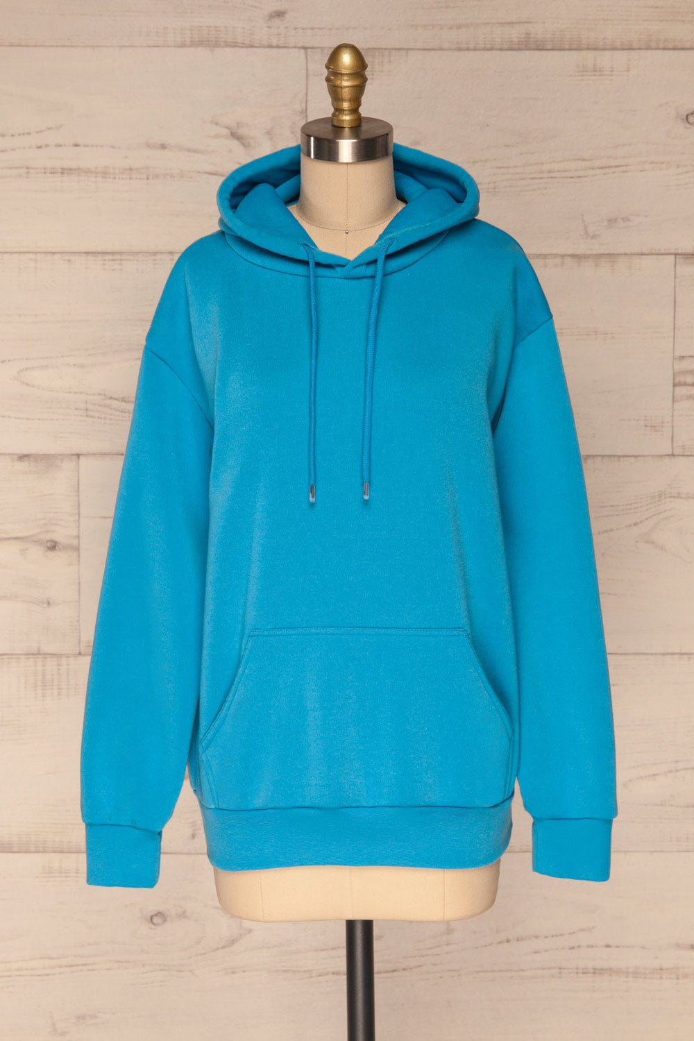 Juxue Sky Blue Hoodie | La petite garçonne front view