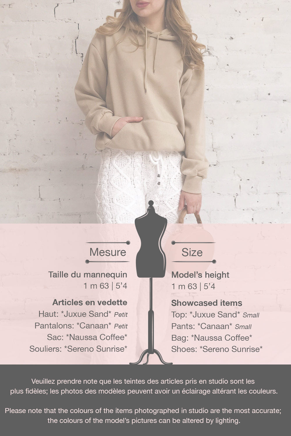 Juxue Sand Beige Hoodie | La petite garçonne template