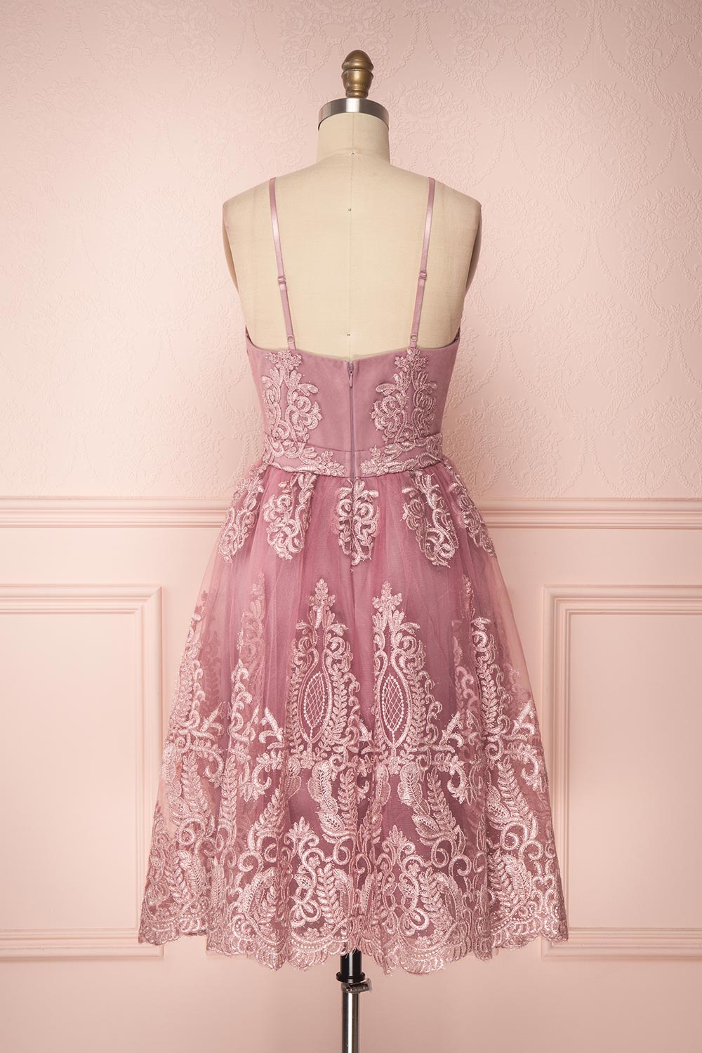 Jyn Rosé | Lilac Embroidered Dress