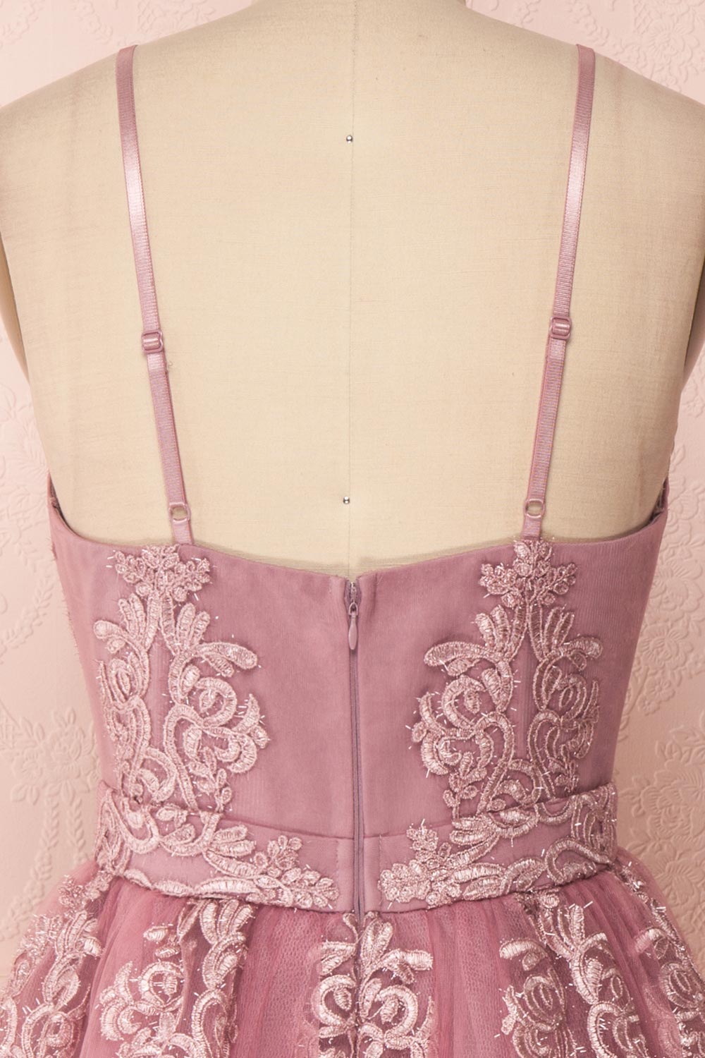 Jyn Rosé | Lilac Embroidered Dress