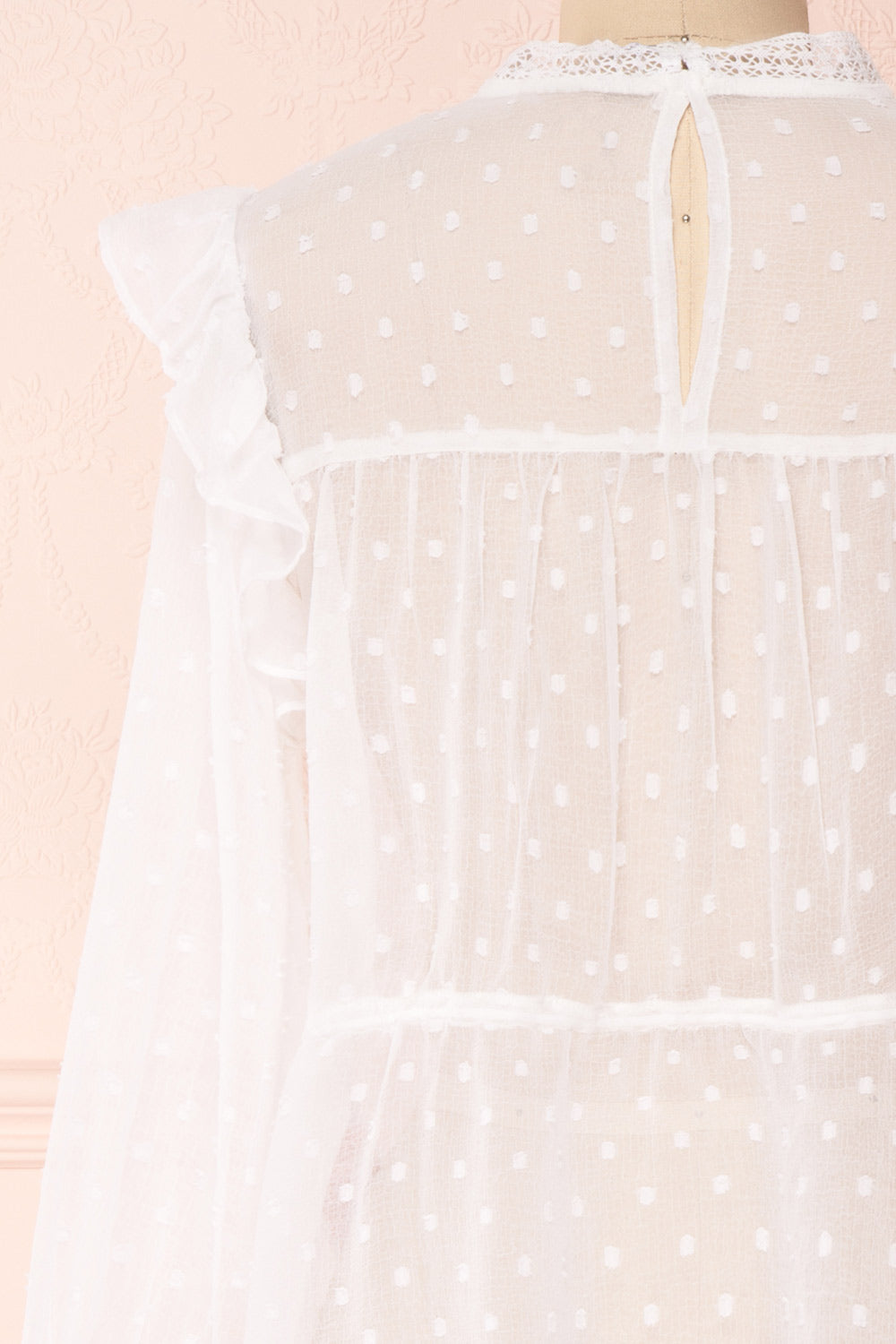 Kaiona Day White Plumetis & Lace Loose Top | Boutique 1861 6