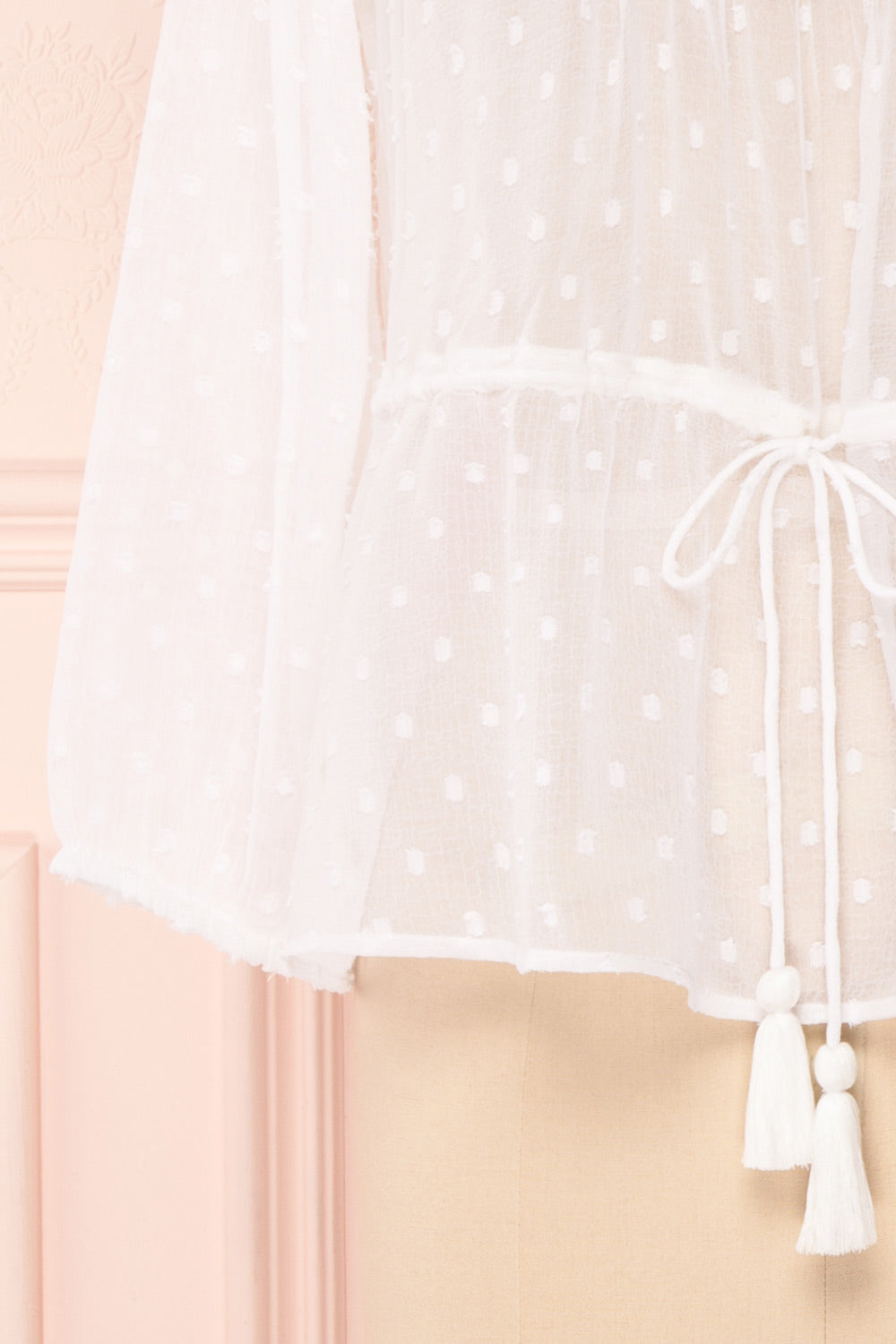 Kaiona Day White Plumetis & Lace Loose Top | Boutique 1861 7