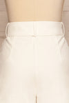 Kalouga White High-Waisted Shorts | La petite garçonne back view