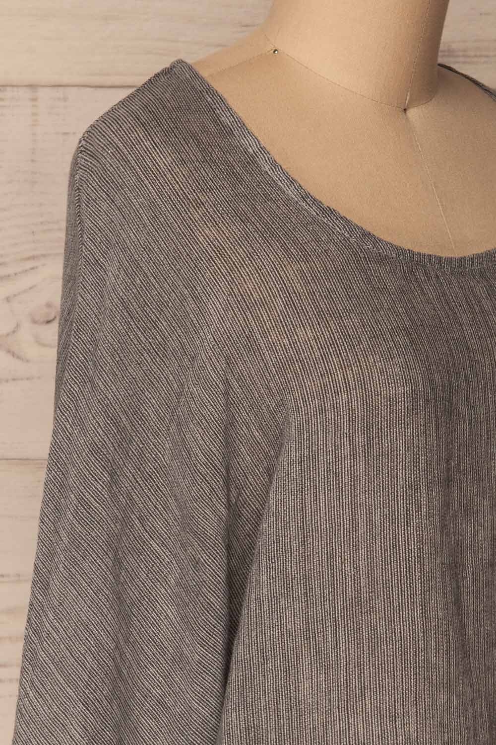 Kanegem Grey Long Sleeve Oversized Top | La Petite Garçonne Chpt. 2 4