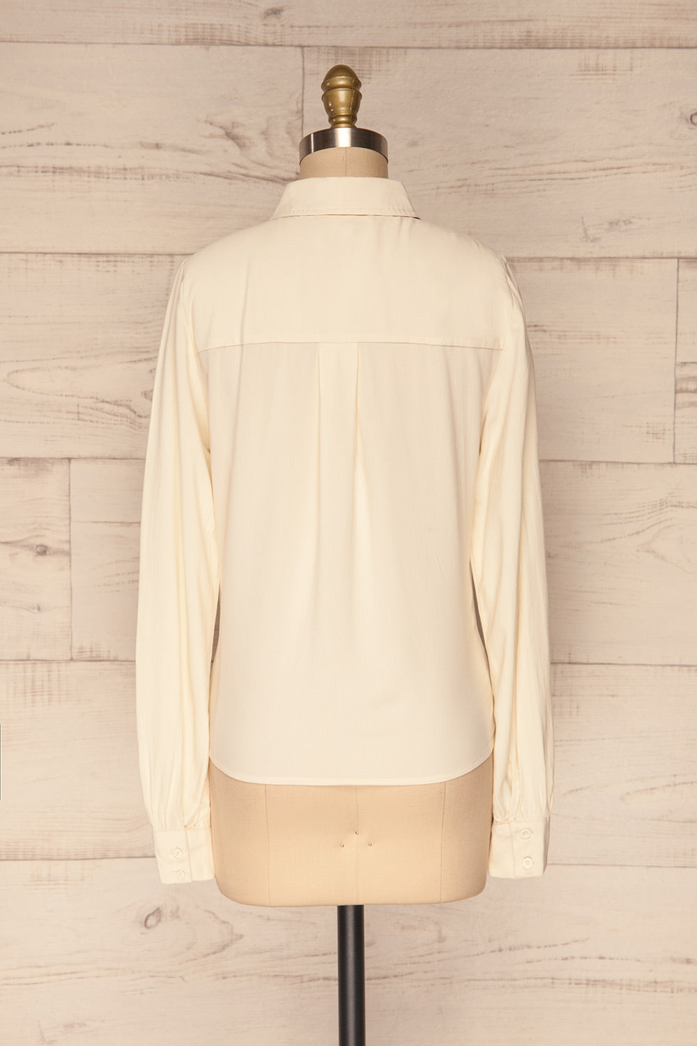 Kargowa Cream Button-Up Shirt with Lace Details | BACK VIEW | La Petite Garçonne