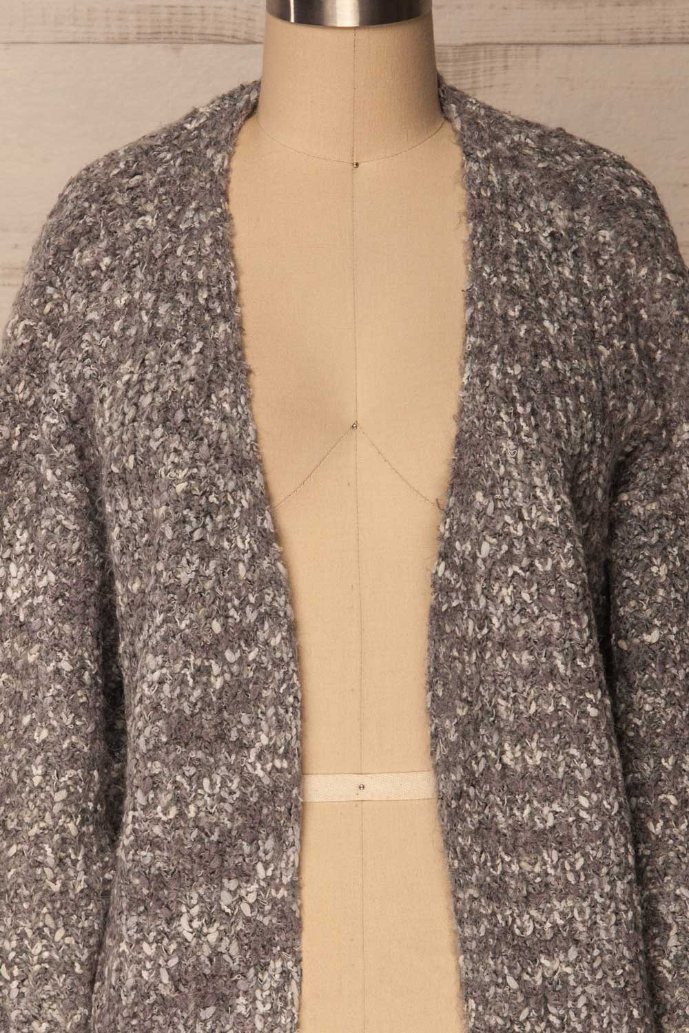 Karpenision Variegated Grey Knit Cardigan | La Petite Garçonne 2