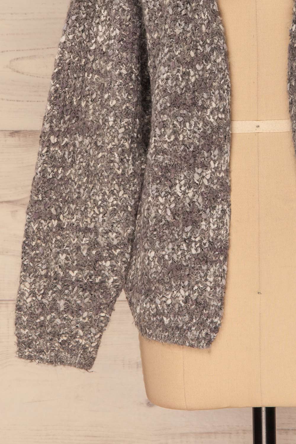 Karpenision Variegated Grey Knit Cardigan | La Petite Garçonne 8