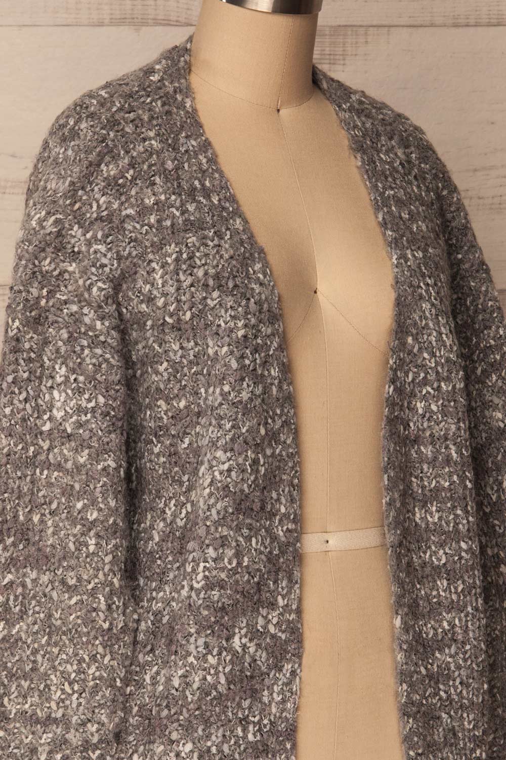 Karpenision Variegated Grey Knit Cardigan | La Petite Garçonne 4