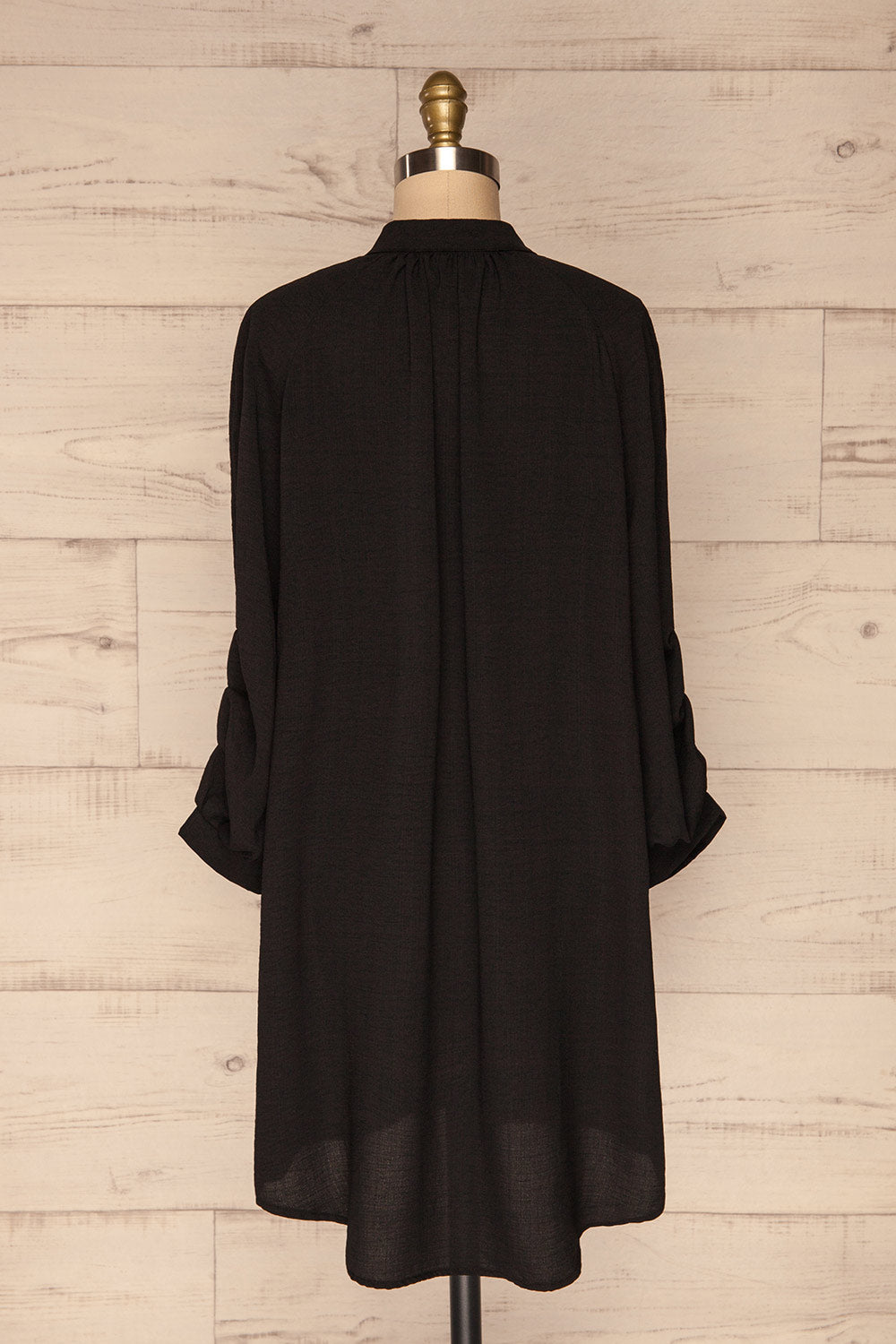 Kasilda Black Shirt | Tunique | La Petite Garçonne back view