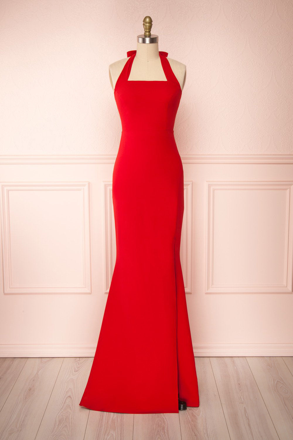 Kavi Red | Halter Maxi Dress