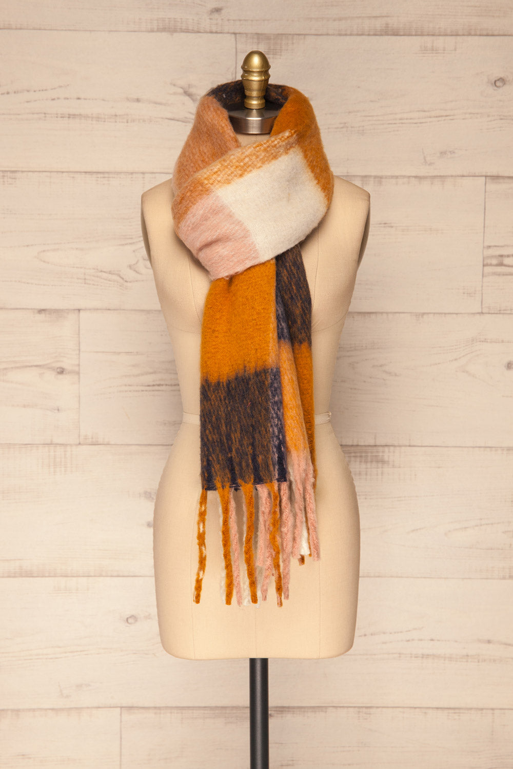 Kepice Fall Colorful Soft Scarf with Fringe | La Petite Garçonne loop through view