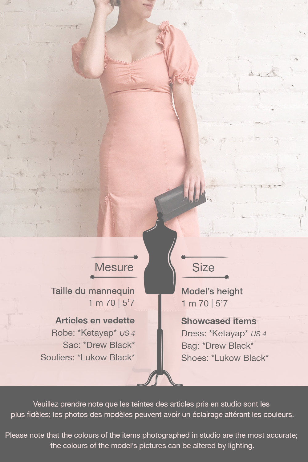 Ketayap Coral Pink Midi Dress w/ Puffy Sleeves | Boutique 1861 template
