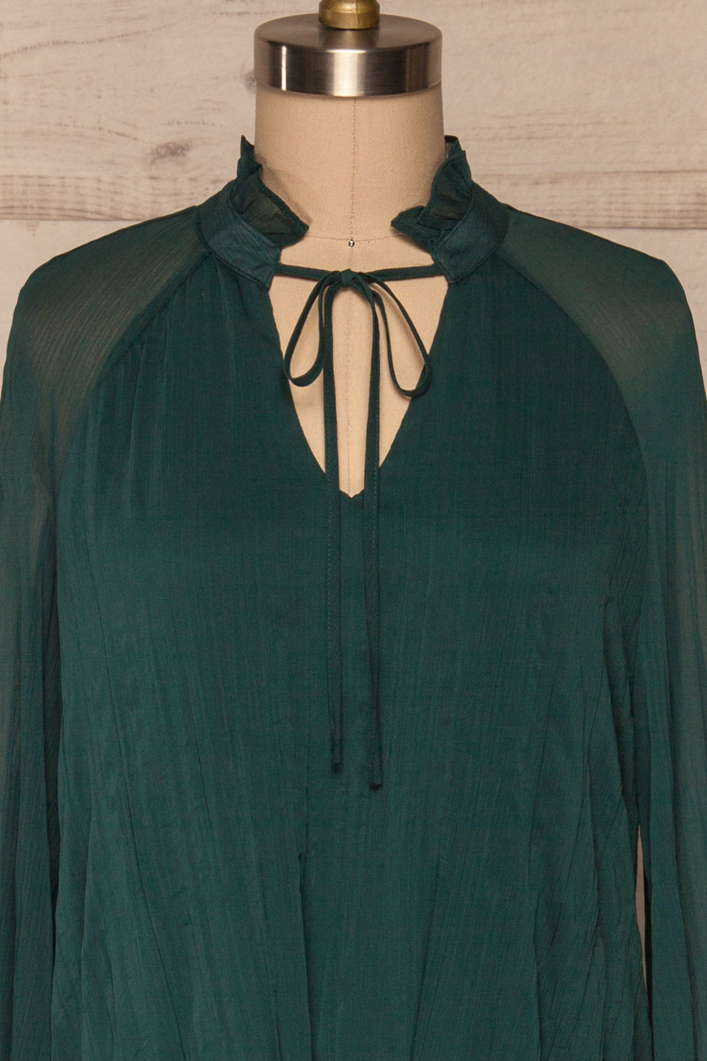 Khrystyna Midi Dress | Robe Mi-Longue front close up | La Petite Garçonne