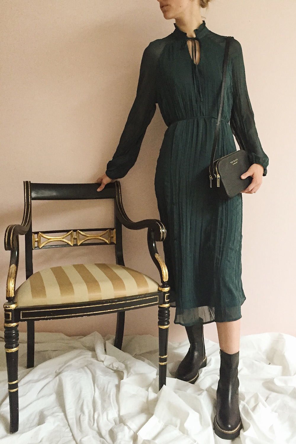 Khrystyna Midi Dress | Robe Mi-Longue | La Petite Garçonne on model