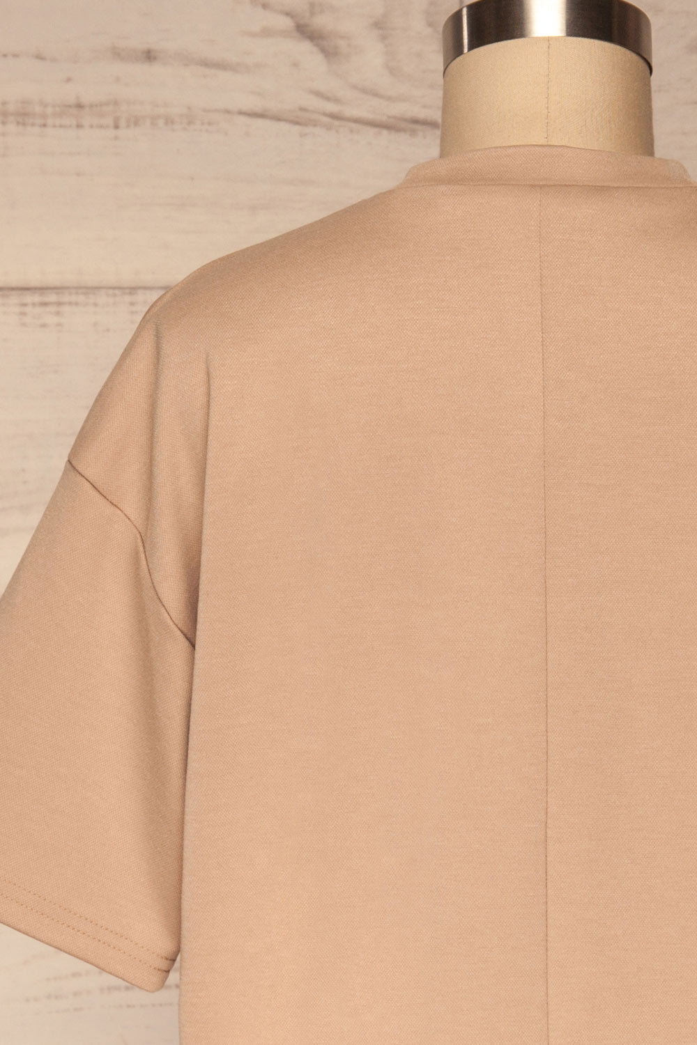 Kilkenny Beige T-Shirt Dress | La petite garçonne back close up