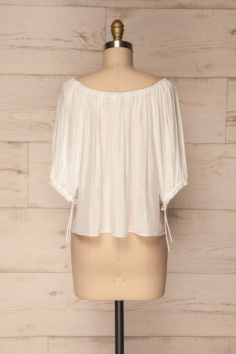 Kimmeria White Off-Shoulder Loose Top | La Petite Garçonne 5