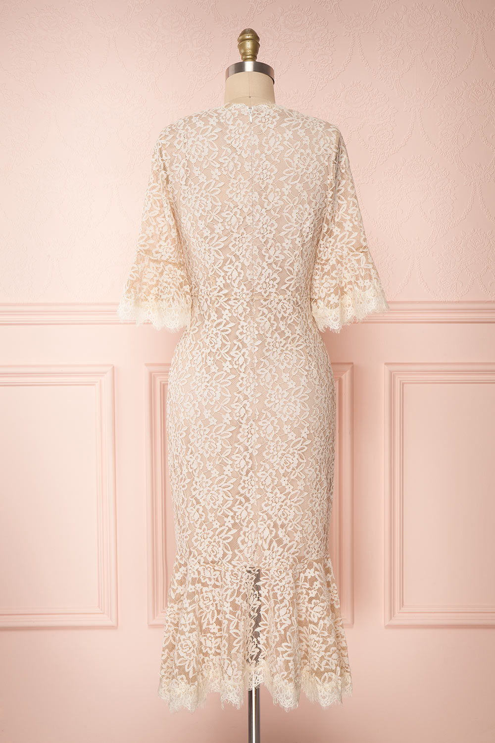 Kjerstin Ivory Lace Midi Mermaid Bridal Dress | Boudoir 1861