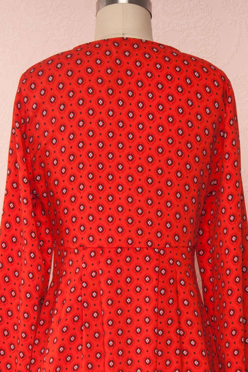 Koko Rouge | Robe Ligne-A à Manches Longues