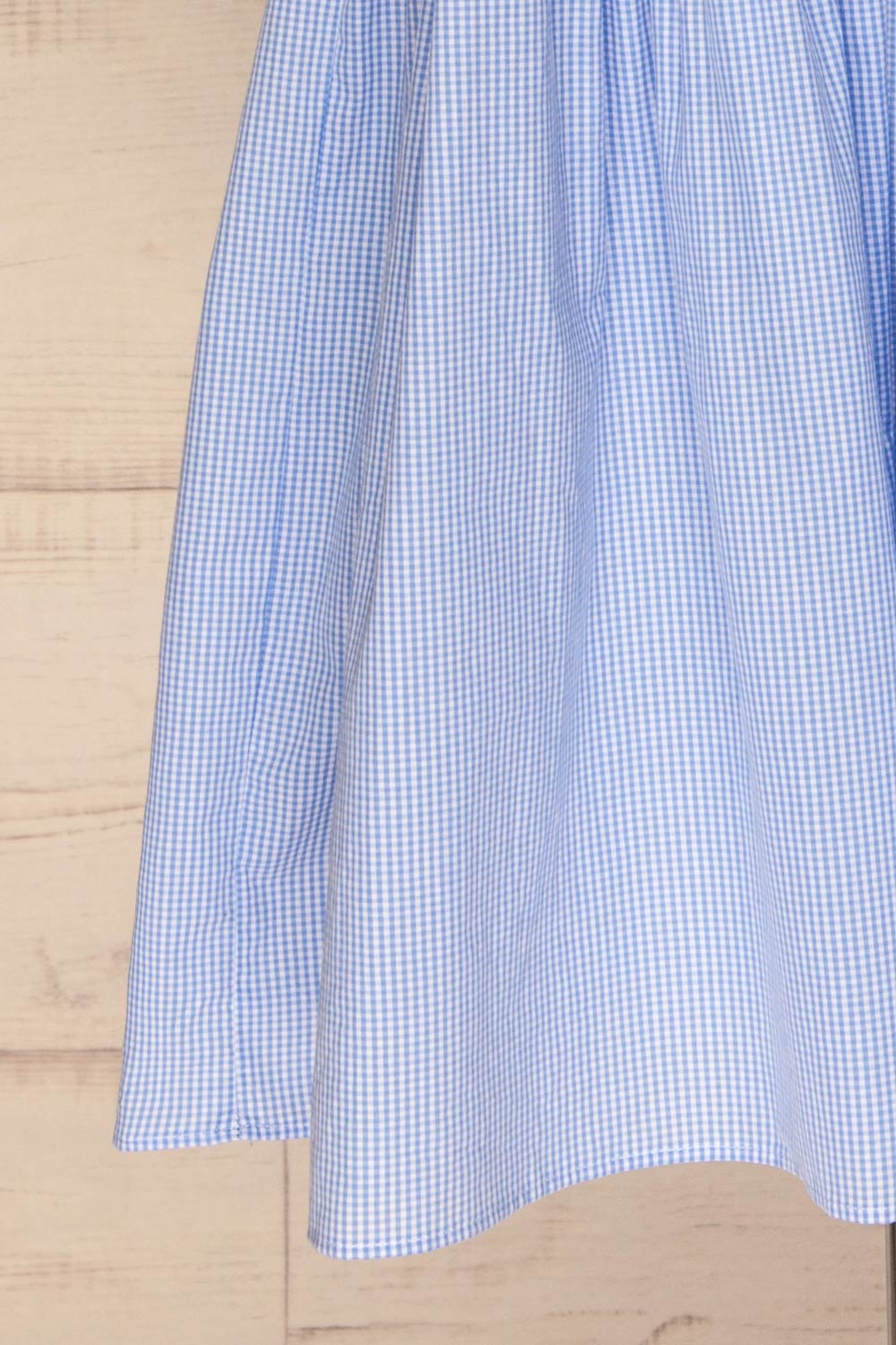 Kolobrzeg White & Blue Plaid Dress skirt | La petite garçonne