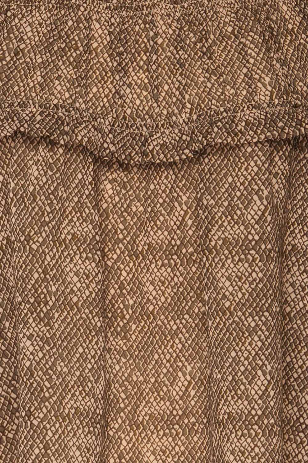 Kowal Green Snake Print Blouse | La petite garçonne fabric