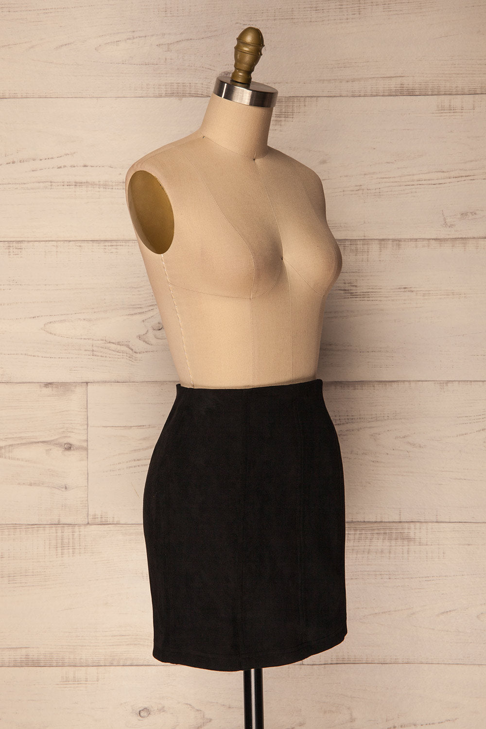 Krasica Black Faux Suede Mini Skirt | La Petite Garçonne 4