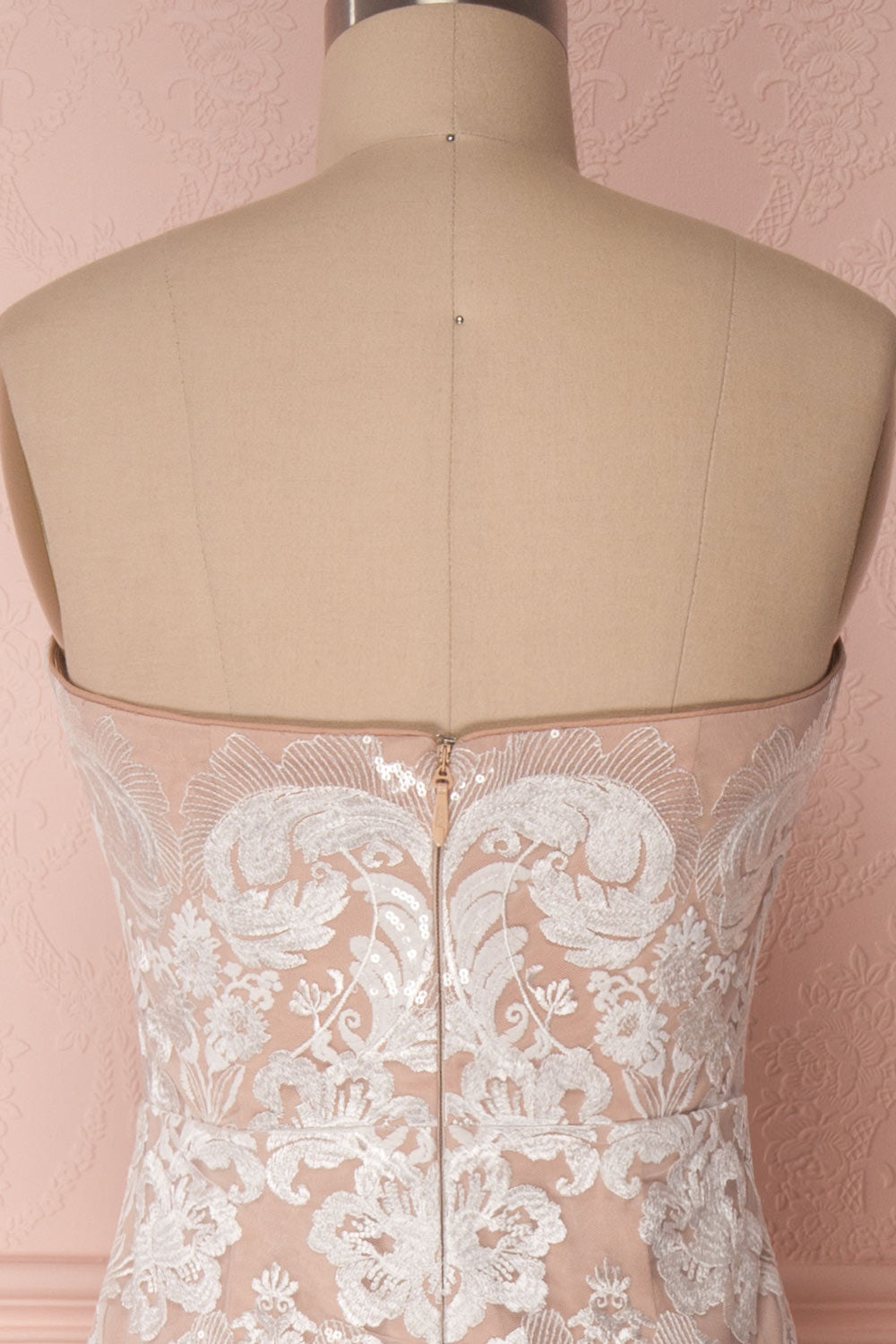 Ladymia | Beige Embroidered Gown
