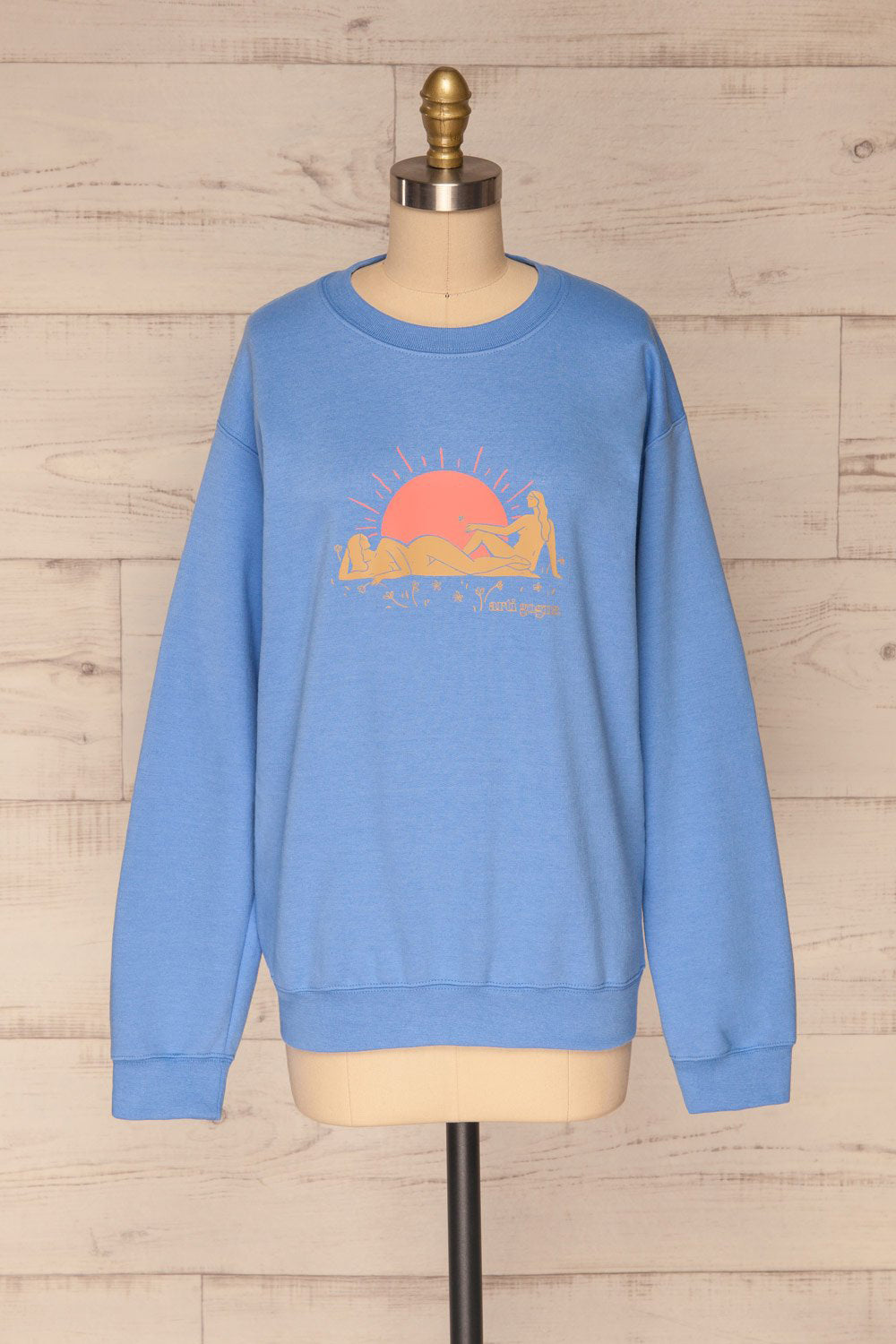 Lagoa Blue Crew Neck Sweatshirt | La petite garçonne