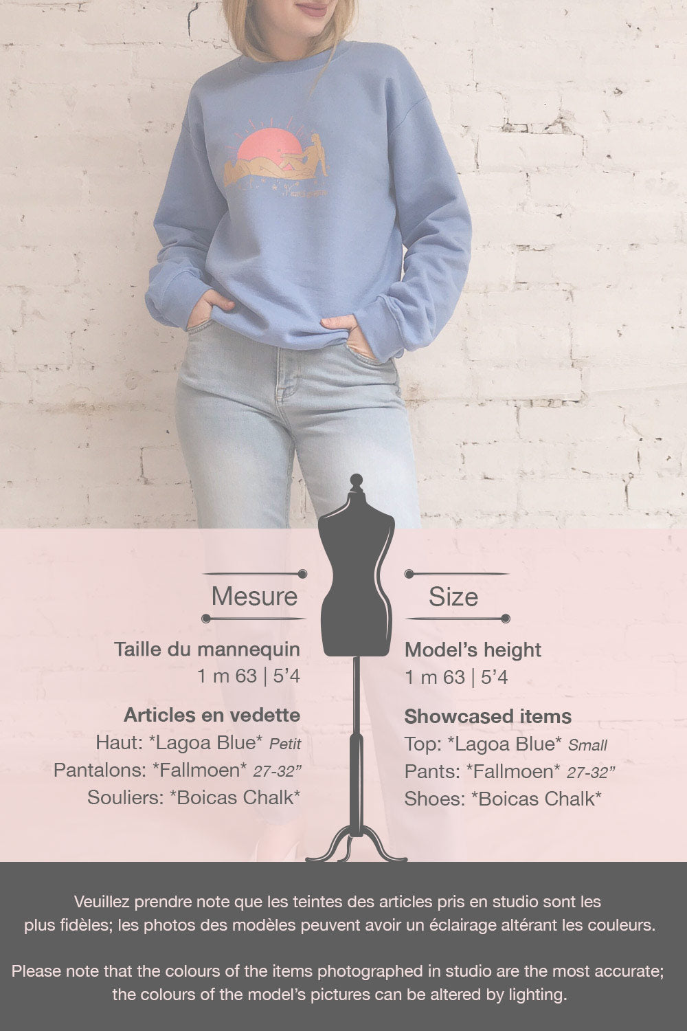 Lagoa Blue Crew Neck Sweatshirt | La petite garçonne template