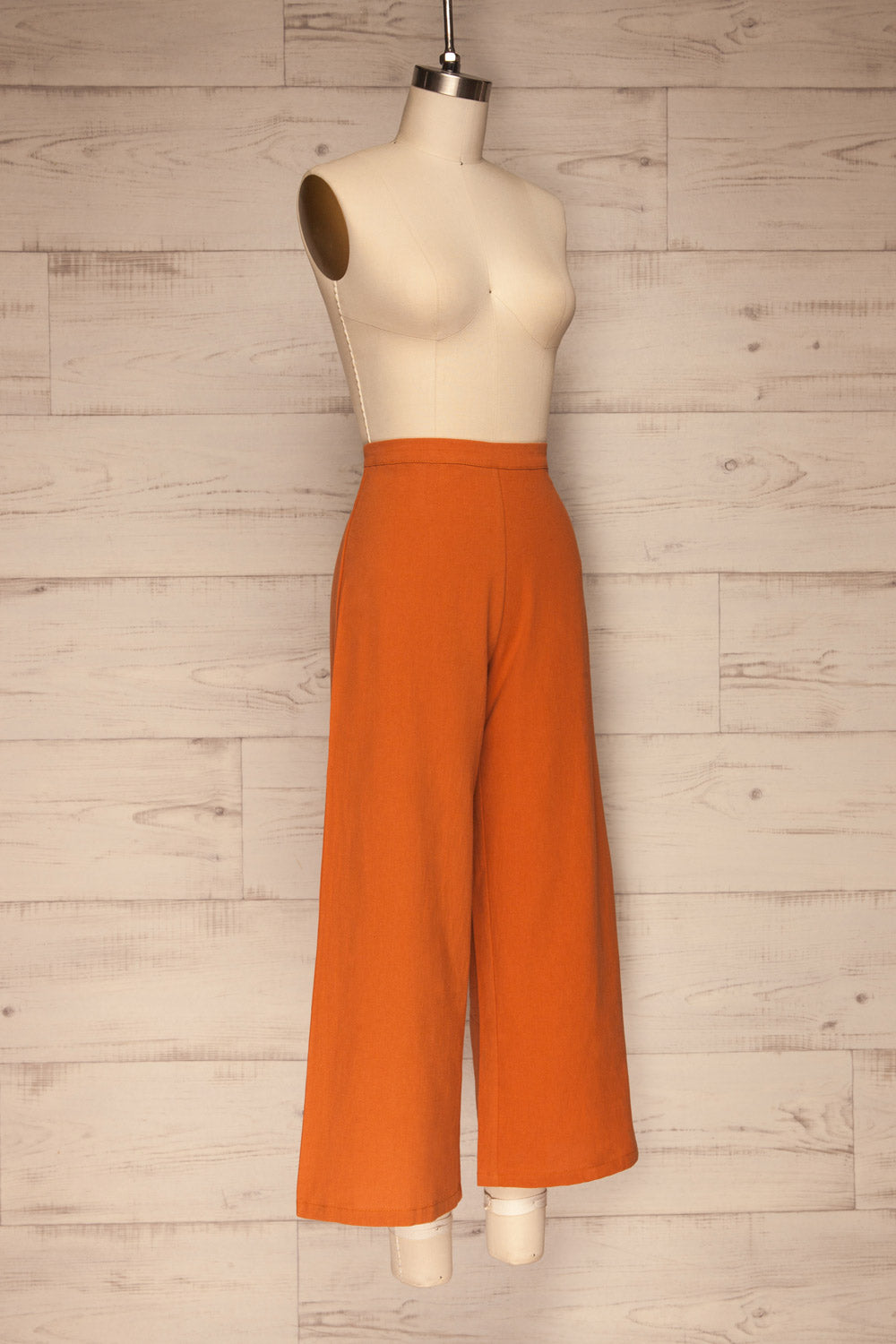 Laskowice Orange Wide Straight Leg Pants | La petite garçonne side view