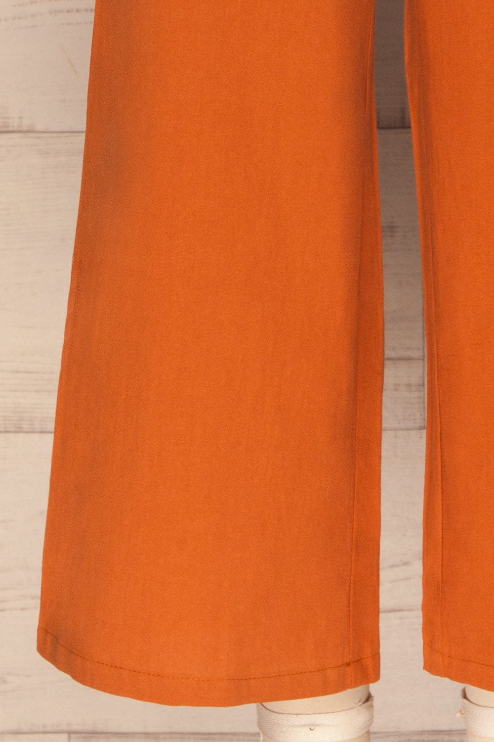 Laskowice Orange Wide Straight Leg Pants | La petite garçonne legs