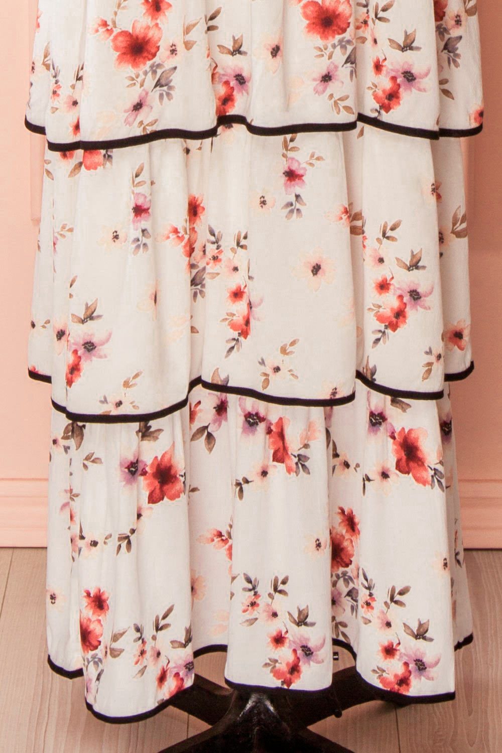 Lee-Anne Floral Layered Frills Off-Shoulder Dress | Boutique 1861