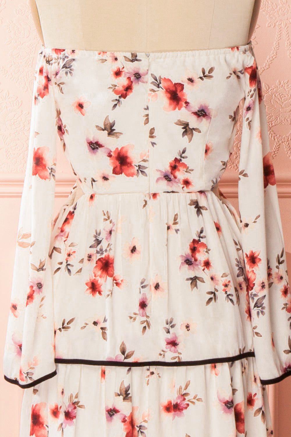 Lee-Anne Floral Layered Frills Off-Shoulder Dress | Boutique 1861