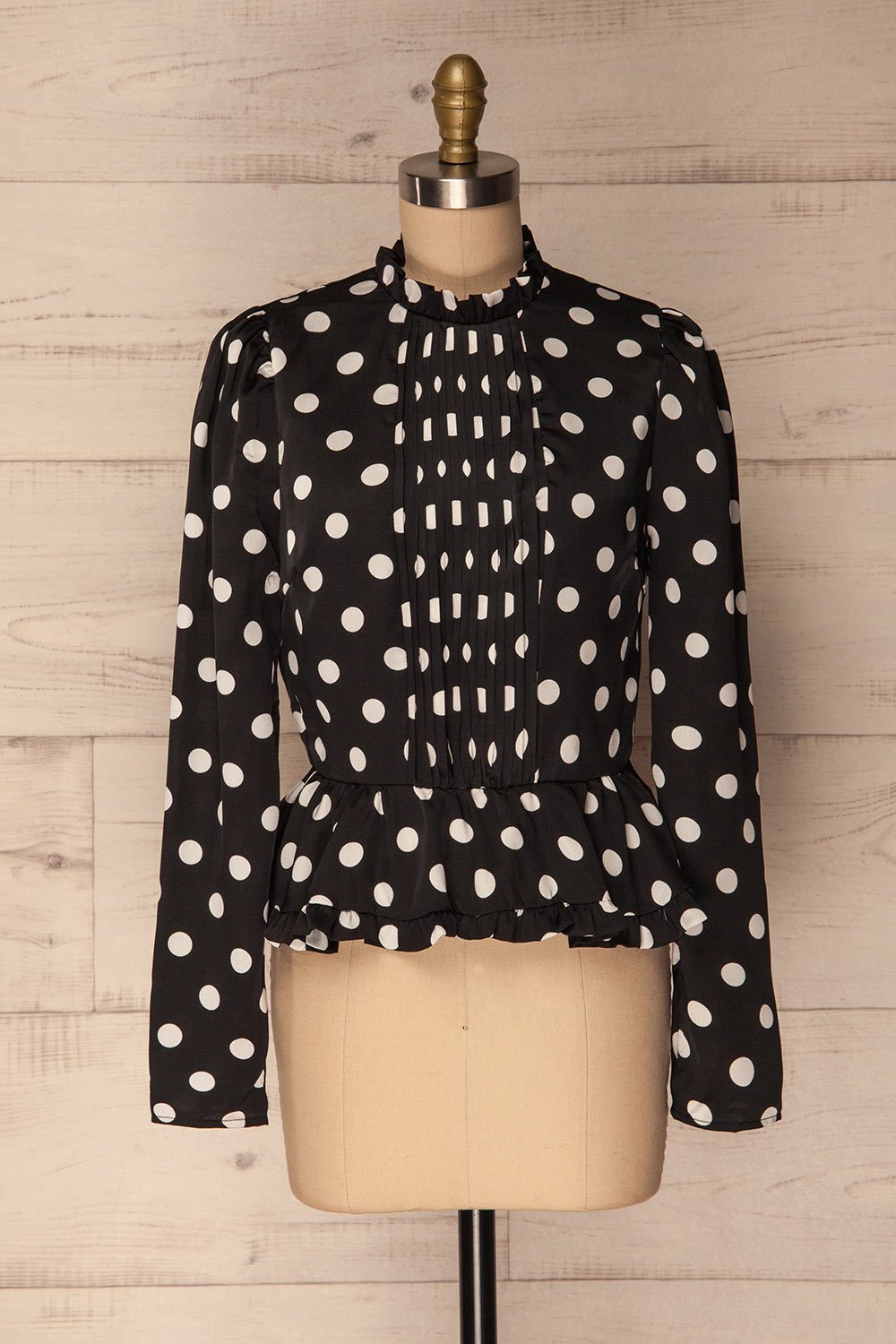 Lethnot Black & White Polkadot Top | La Petite Garçonne