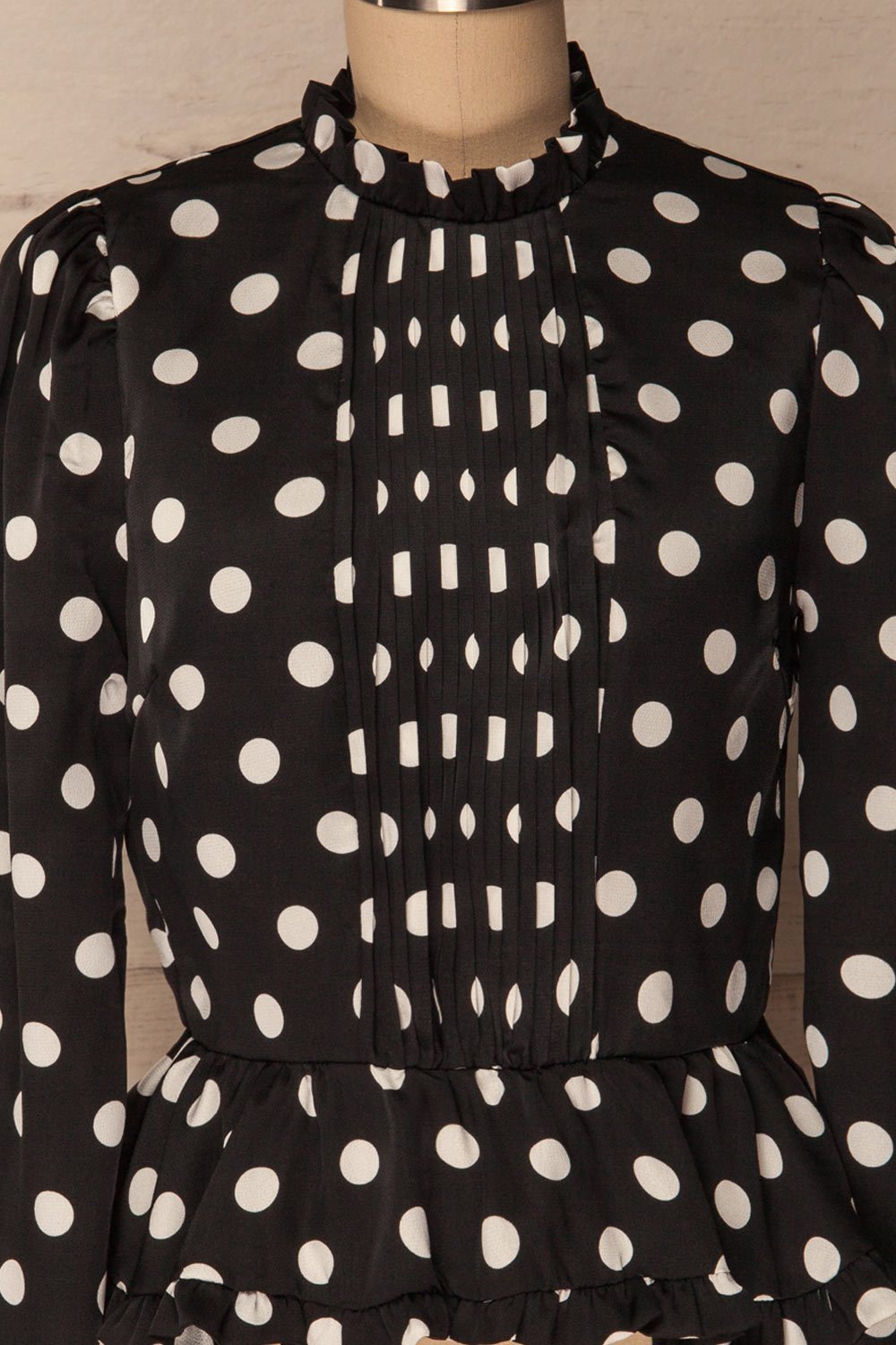 Lethnot | Black Polka Dot Top