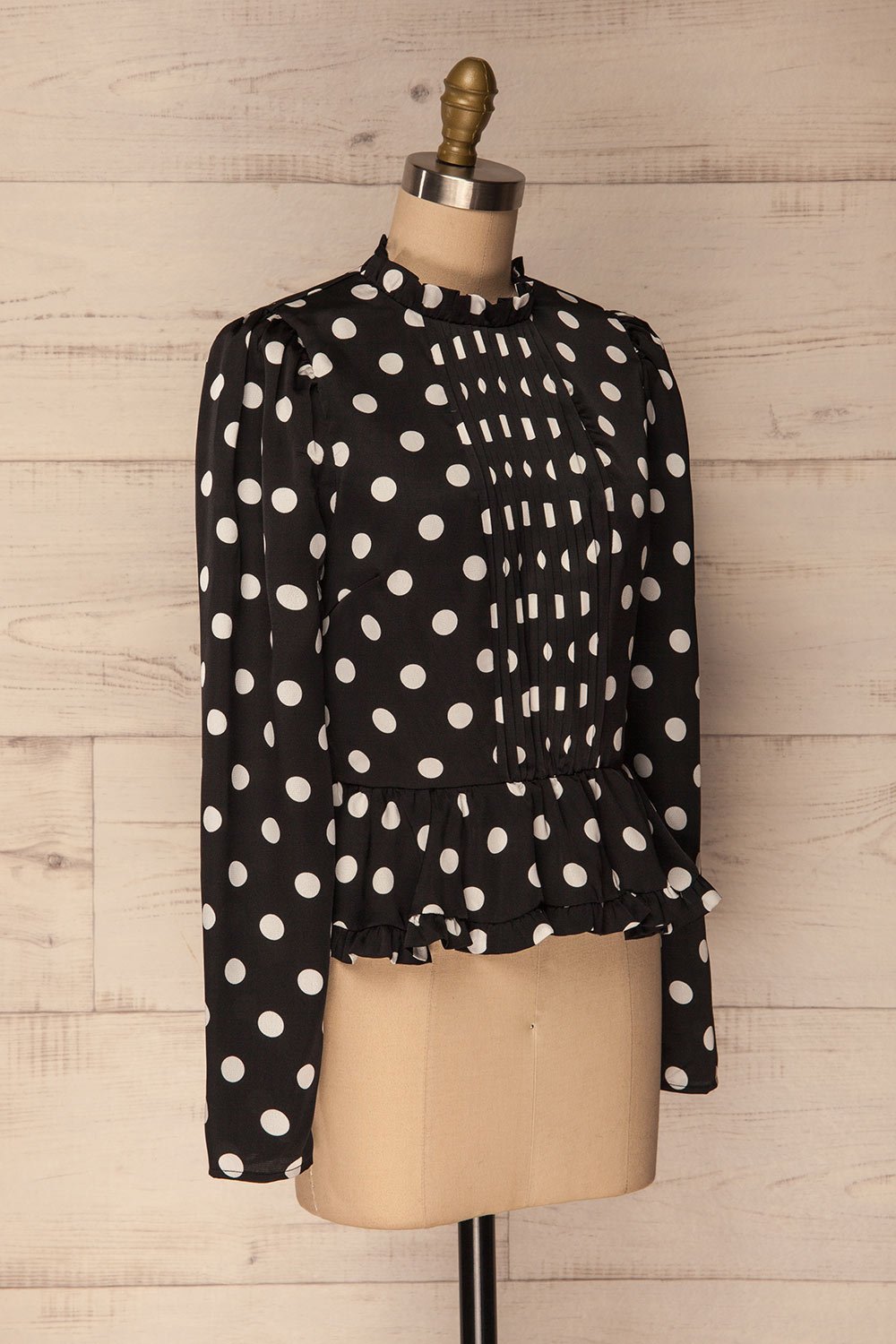 Lethnot | Black Polka Dot Top
