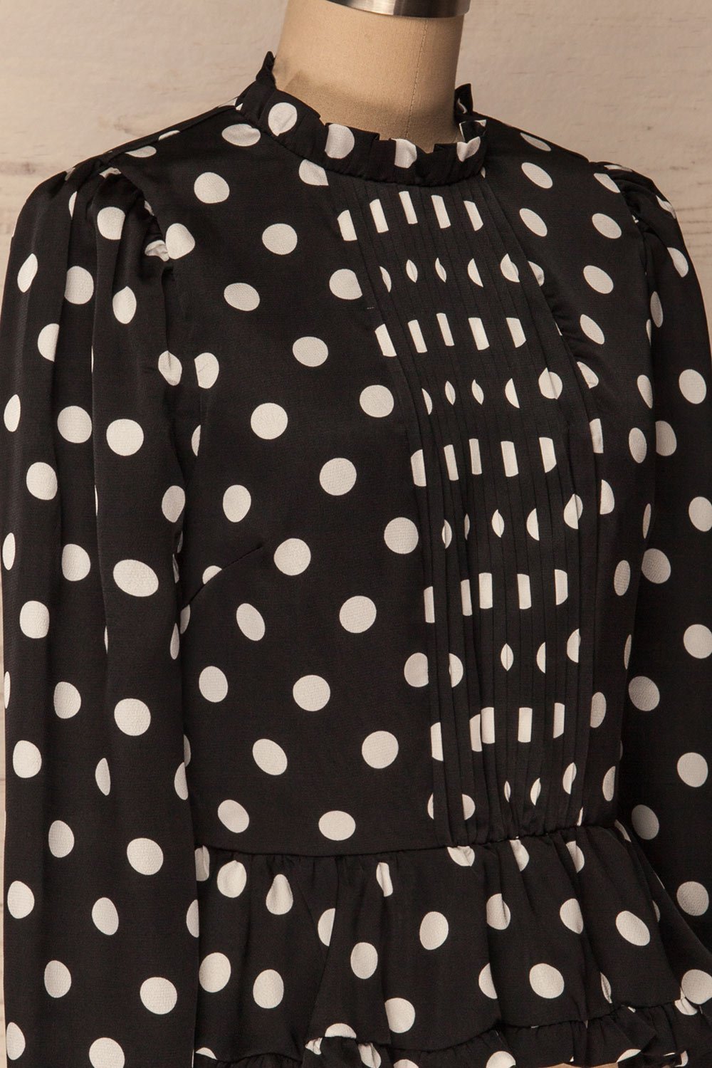 Lethnot | Black Polka Dot Top