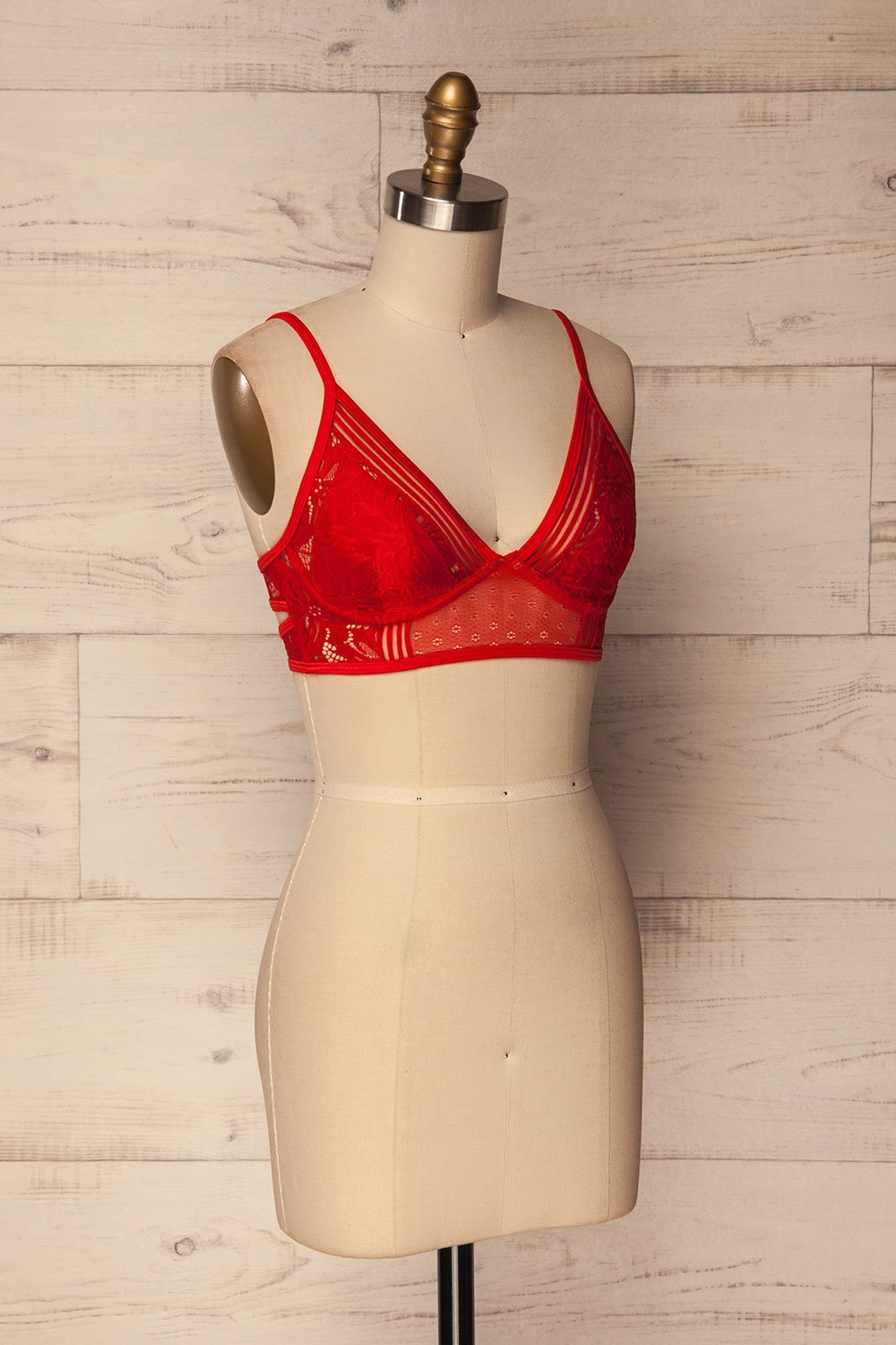 Levidi Red Lace Bikini Top Swimsuit | La Petite Garçonne Chpt. 2 3